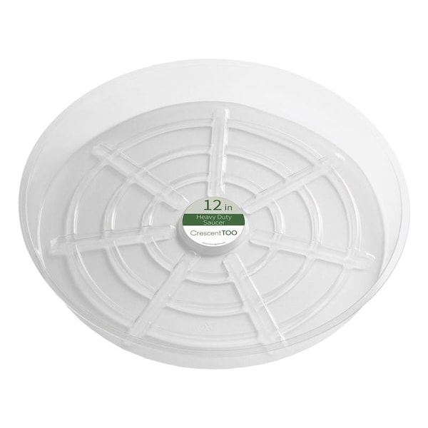 Crescent Garden Crescent Garden 1.5 in. H X 12 in. D Plastic Plant Saucer Clear BVH120S00C - main